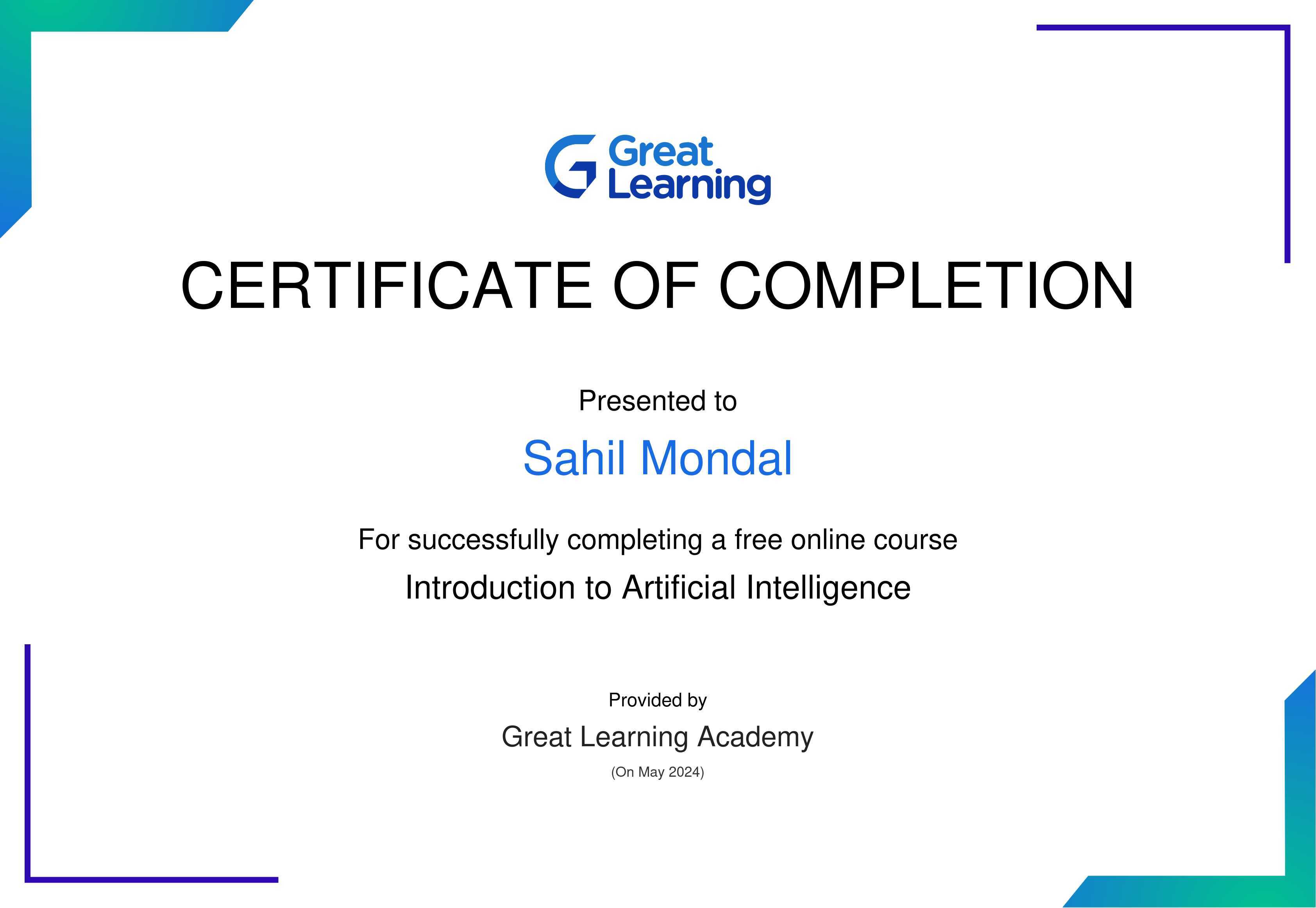 AI Certificate